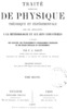 Title page of volume II of book Traité Elementaire de Physique