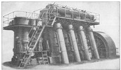 Image of 2000HP two-stroke engine with 4 cylinders