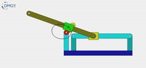 Six bar linkage. Slider crank kinematic chain connected in parallel with a slider crank-1 (Variant 6)_SolidWorks