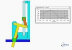 Six bar linkage. Inverted slider crank in series with a slider crank –2 (Variant 2)_SolidWorks