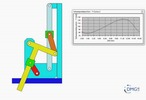 Six bar linkage. Inverted slider crank in series with a slider crank –2 (Variant 15)_SolidWorks