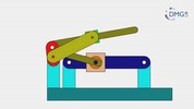 Six bar linkage. Slider crank kinematic chain connected in parallel with a slider crank  -3 (Variant 6)_SolidWorks