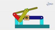 Six bar linkage. Slider crank kinematic chain connected in parallel with a slider crank - 3 (Variant 9)_SolidWorks