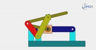 Six bar linkage. Slider crank kinematic chain connected in parallel with a slider crank  -3 (Variant 10)_SolidWorks