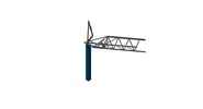 WRL-file for the model "tower crane with a folding camber"