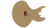 View from the front showing a mechanism named vibrato in position P0