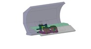 ISO-view showing a mechanism named device for lifting snow blade in position P19