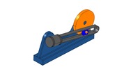 WRL-file for the model "slider mechanism, has four elements of the oscillating cylinder"