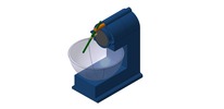 WRL-file for the model "sliding mechanism and levers kneading machine"
