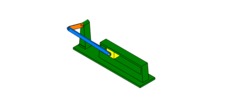 WRL-file for the model "off-axis slide mechanism and crank"