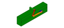 WRL-file for the model "off-axis slide mechanism and crank"