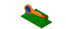 WRL-file for the model "slider mechanism and crank with eccentric"