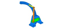 WRL-file for the model "slider handle mechanism with circular arc slider"