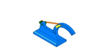 WRL-file for the model "slide mechanism with crank circular slide"