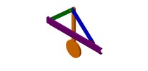 WRL-file for the model "slider-crank mechanism with pendulum"