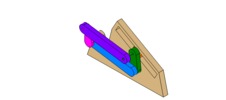 WRL-file for the model "off-axis slide mechanism and crank parallelogram"