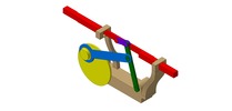 WRL-file for the model "slide mechanism and rocker with eccentric"