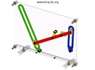 Video showing a mechanism named coupler cam dwell mechanism