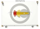 Video showing a mechanism named crank gear mechanism