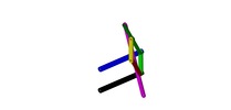 WRL-file for the model "approximate straight-line mechanism having a link with rectilinear translation"