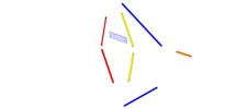 Explosion view showing a mechanism named multiple-bar mechanism for drawing cissoids