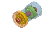 WRL-file for the model "kinematic torque rotary motion, with a clamping nut"