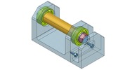 WRL-file for the model "A kinematic rotation torque freely engaged with a bearing"