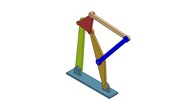 WRL-file for the model "six articulated lever mechanism, with drive rod"