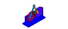 WRL-file for the model "gershgorin lever-gear mechanism for tracing ellipses"