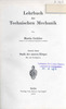 Grübler - LehrbuchMechanik II - Titelseite