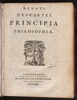 Descartes - Principia - Front page
