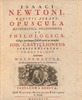 Newton - Opuscula - Titelseite