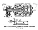 NSU- Lambretta- Getriebe mit integraler differentialer Verzweigung