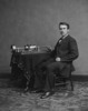 Edison, Thomas Alva (with his early phonograph)