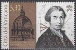 Portrait of Ruggiero Giuseppe Boskovich in postal stamp