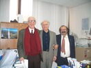 photo of prof Roth with prof  Vinciguerra and Ceccarelli in 2005