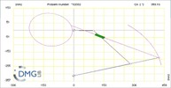 Six bar linkage. Inverted slider crank kinematic chain connected in parallel with a four bar linkage -3 (Variant 18)