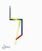 Six bar linkage. Inverted slider crank in series with a slider crank –1 (Variant 6)_ProE