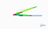 Six bar linkage. Slider crank kinematic chain connected in parallel with a slider crank  -3 (Variant 1)_ProE
