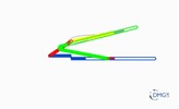 Six bar linkage. Slider crank kinematic chain connected in parallel with a slider crank  -3 (Variant 2)_ProE