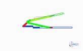 Six bar linkage. Slider crank kinematic chain connected in parallel with a slider crank  -3 (Variant 4)_ProE