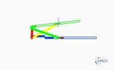 Six bar linkage. Slider crank kinematic chain connected in parallel with a slider crank  -3 (Variant 7)_ProE