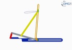 Six bar linkage. Slider crank kinematic chain connected in parallel with a slider crank -2 (Variant 10)_ProE