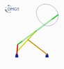 Six bar linkage. Inverted slider crank kinematic chain connected in parallel with a four bar linkage -1 (Variant 2)_ProE