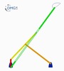 Six bar linkage. Inverted slider crank kinematic chain connected in parallel with a four bar linkage -1 (Variant 14)_ProE