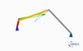 Six bar linkage. Inverted slider crank kinematic chain connected in parallel with a four bar linkage -4 (Variant 2)_ProE