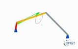 Six bar linkage. Inverted slider crank kinematic chain connected in parallel with a four bar linkage -4 (Variant 3)_ProE