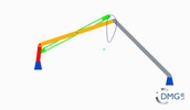 Six bar linkage. Inverted slider crank kinematic chain connected in parallel with a four bar linkage -4 (Variant 10)_ProE