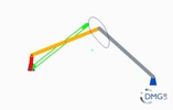 Six bar linkage. Inverted slider crank kinematic chain connected in parallel with a four bar linkage -4 (Variant 13)_ProE