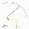 Six bar linkage. RRR kinematic chain connected in parallel with a four bar linkage -1 (Variant 5)_ProE